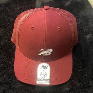 New Balance Burgundy Trucker Cap